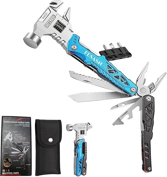 18-in-1 Multitool Hammer – Survival & Camping Gear