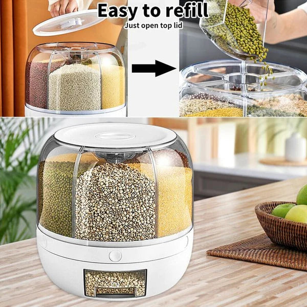 Rotating Food Storage Dispenser