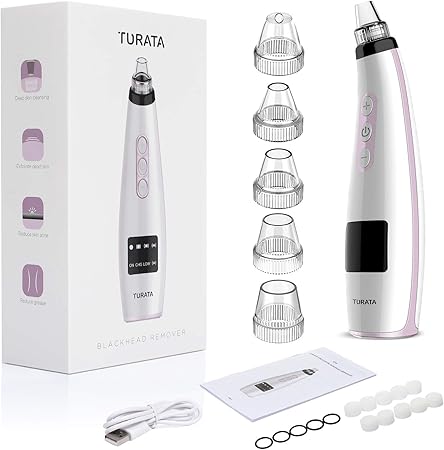 5-in-1 Electric Blackhead Remover Vacuum – 5 Suction Levels & Probes