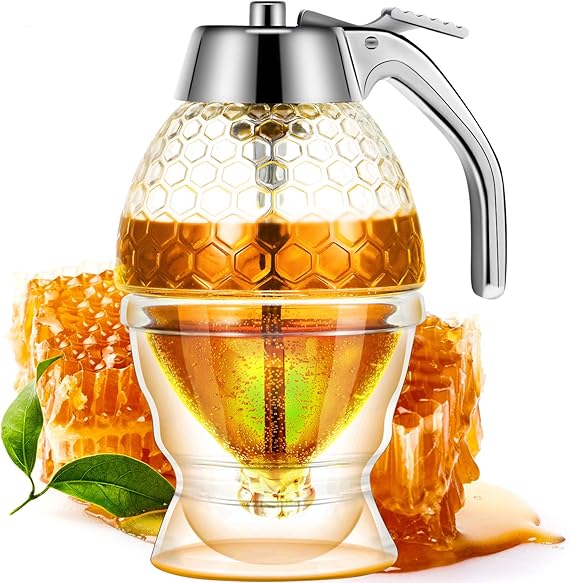 Versatile Honey Dispenser With Storage Rack