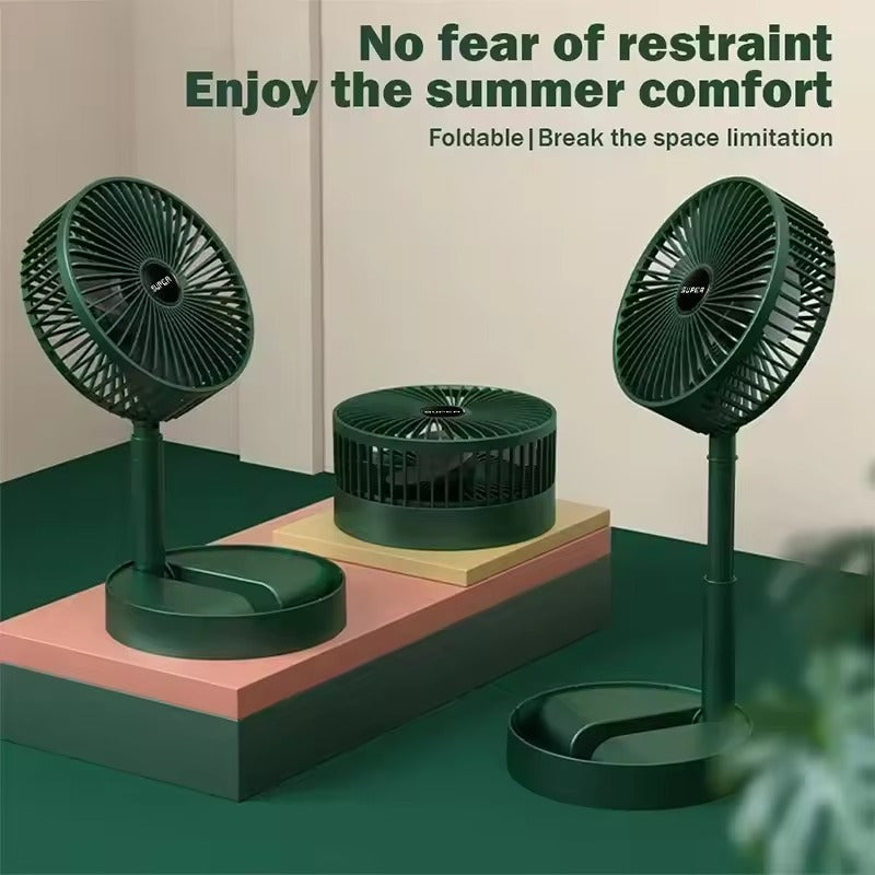 Rechargeable folding fan
